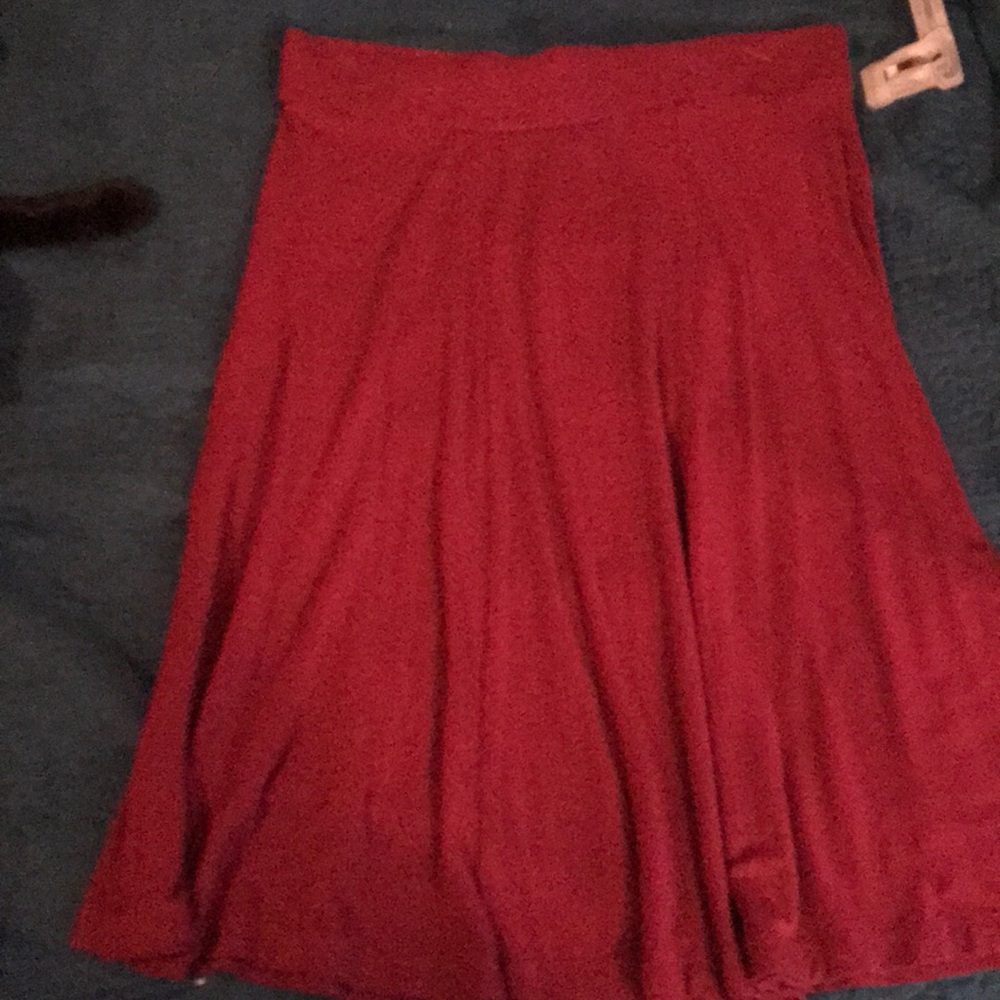 Jersey skirt medium maroon ish red